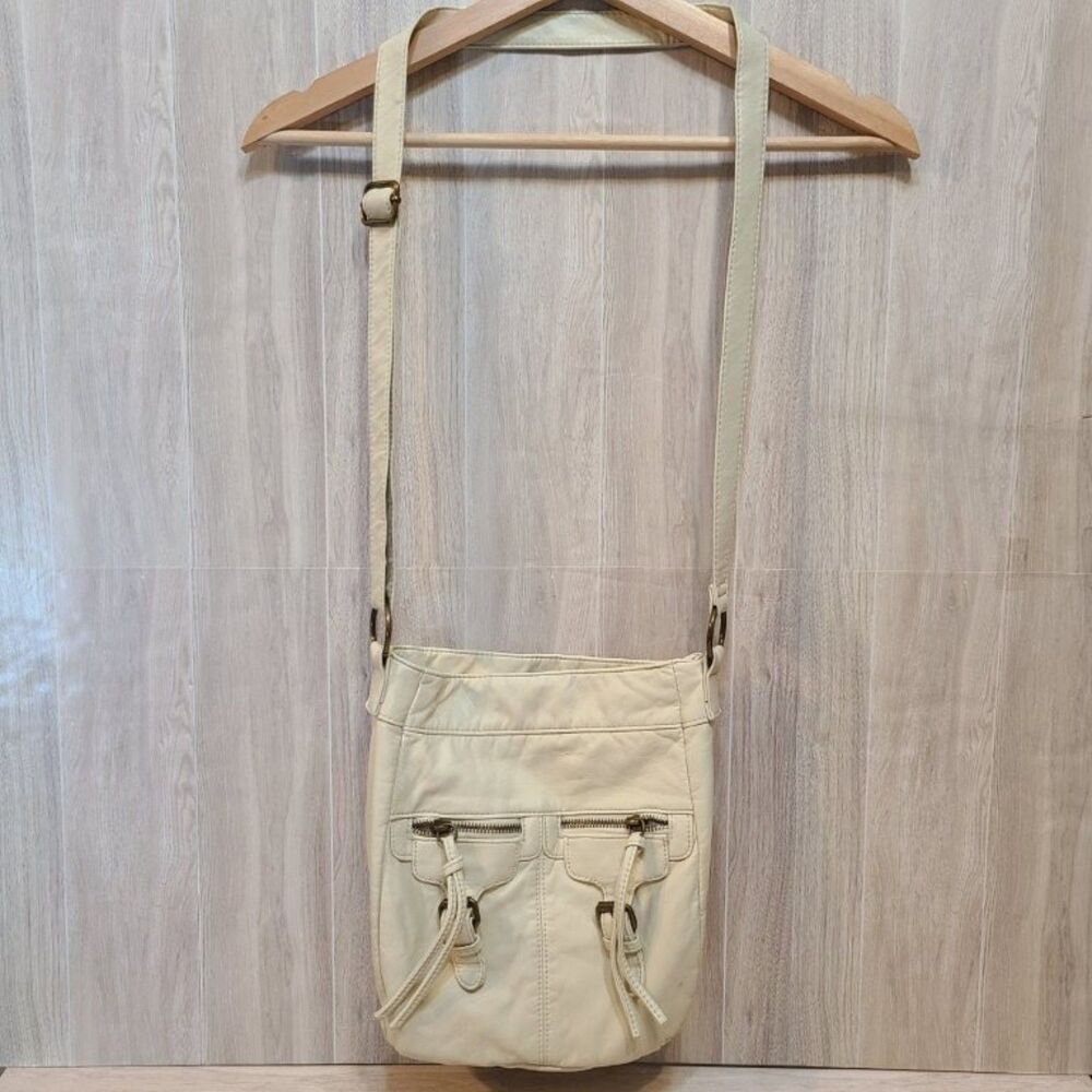 Mossimo Supply Co White Crossbody Bag Y2K Grunge Utility Cargo Pocket Purse
